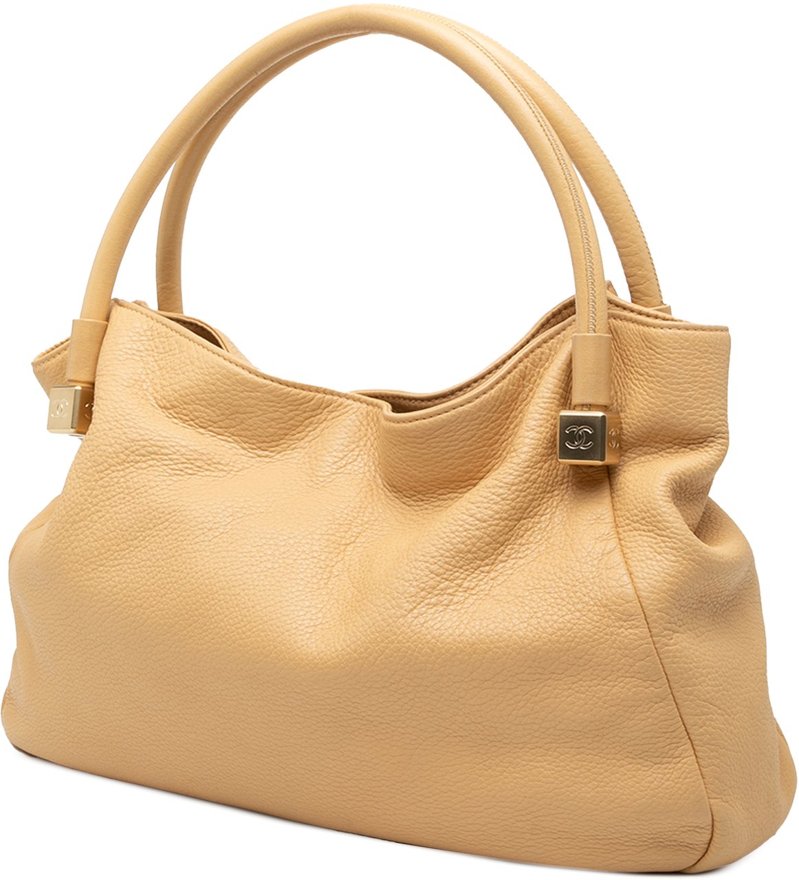 Chanel Grained Calfskin CC Dice Tote Bruin