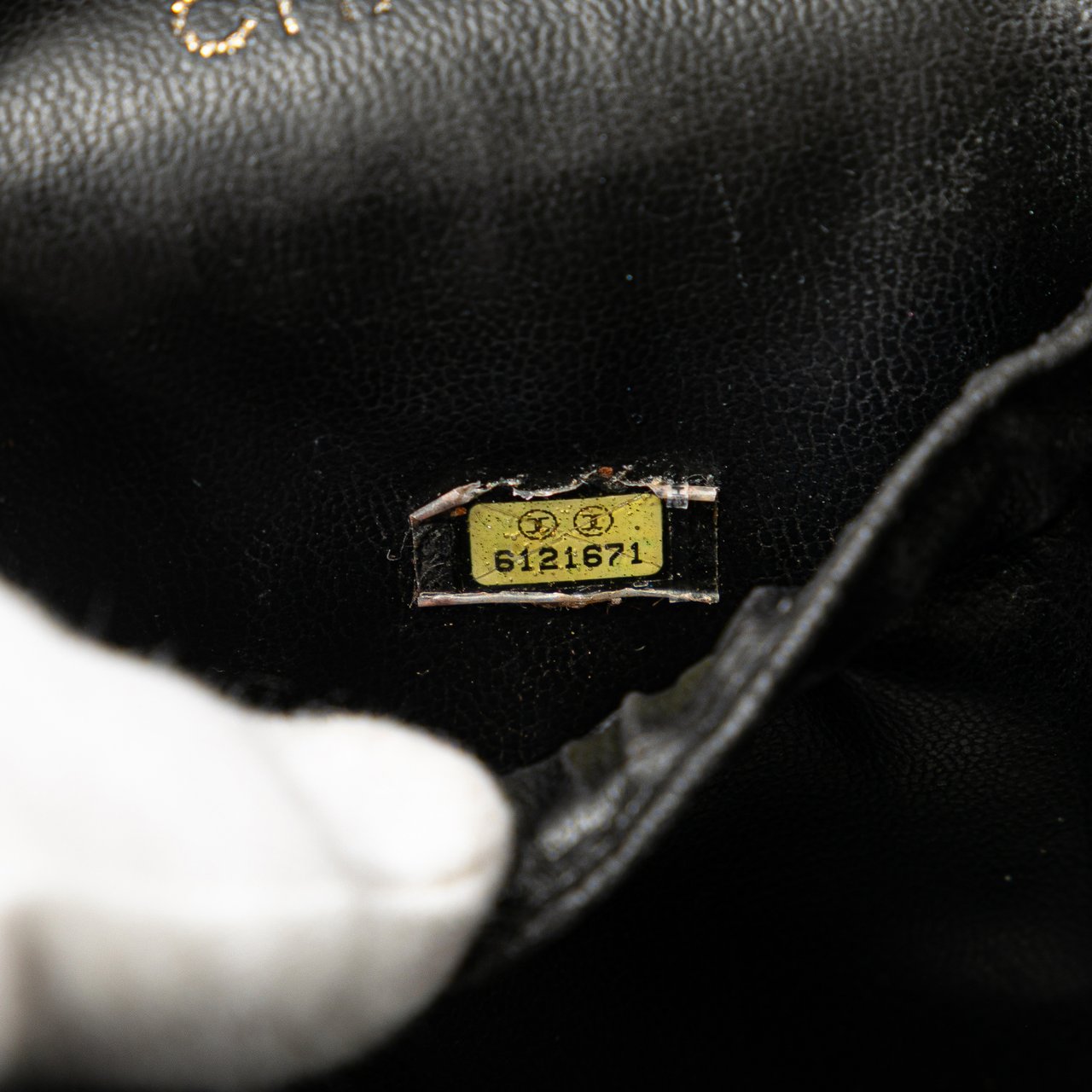 Chanel CC Caviar Vanity Bag Zwart