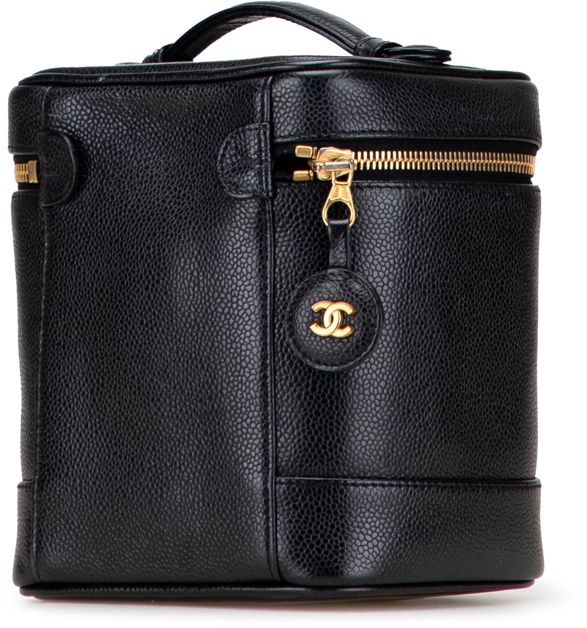 Chanel CC Caviar Vanity Bag Zwart