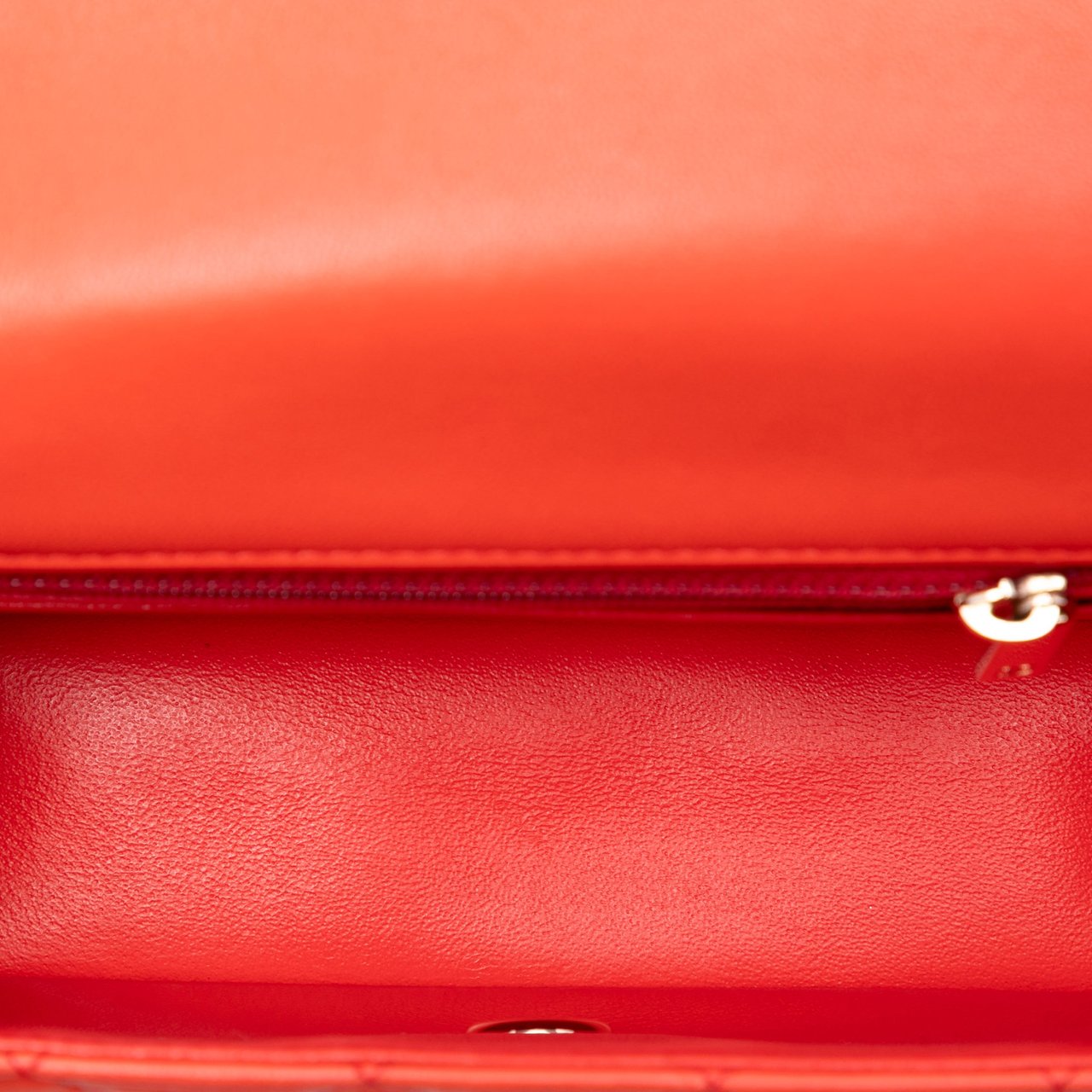 Chanel Mini Rectangular Classic Lambskin Single Flap Oranje