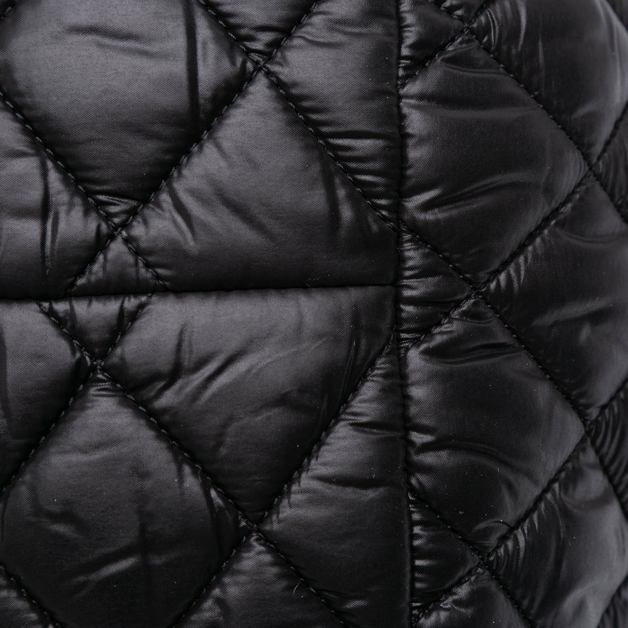 Chanel Quilted Nylon Coco Cocoon Bowler Bag Zwart