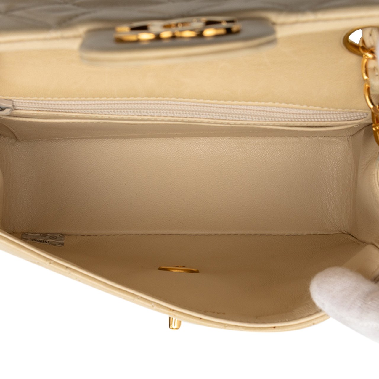 Chanel Mini Square Classic Lambskin Single Flap Bruin