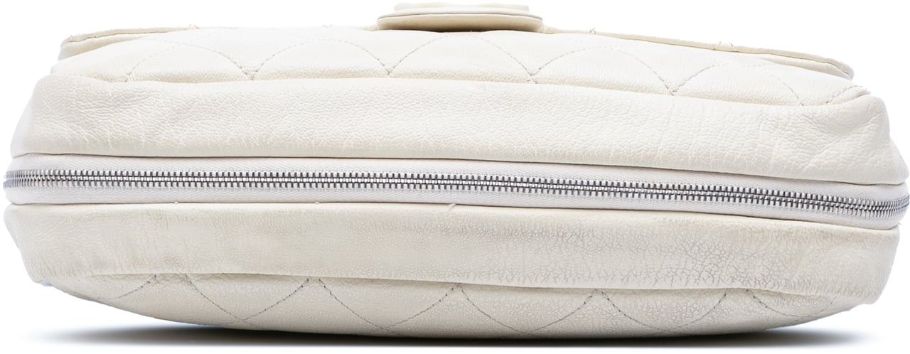 Chanel Quilted Calfskin Expandable Zip Yacht Flap Wit