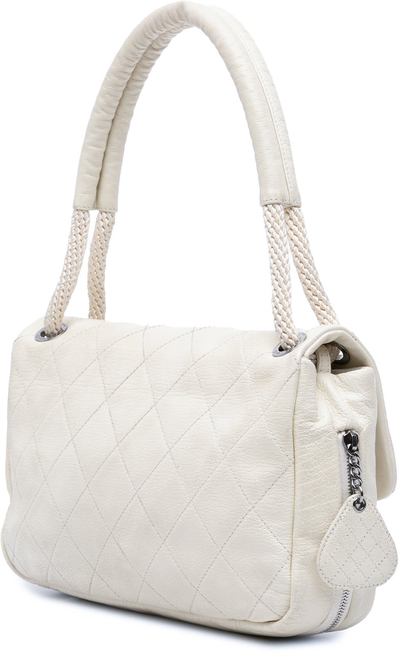Chanel Quilted Calfskin Expandable Zip Yacht Flap Wit