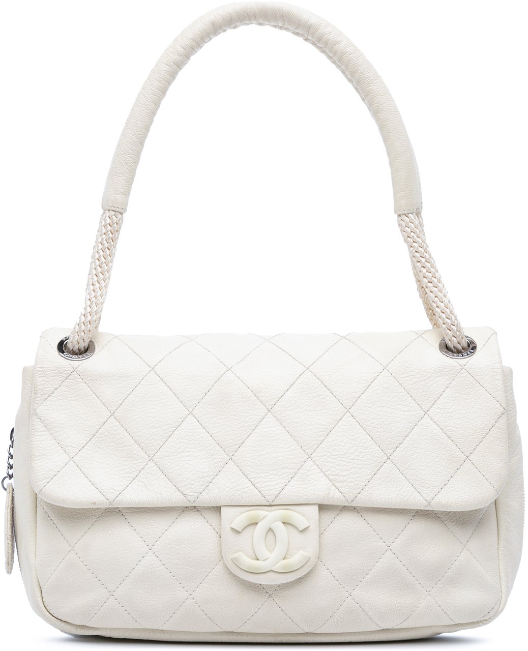 Chanel Quilted Calfskin Expandable Zip Yacht Flap Wit