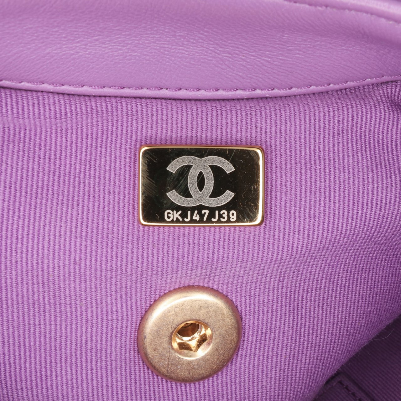 Chanel Mini Quilted Lambskin Candy Chain Flap Paars