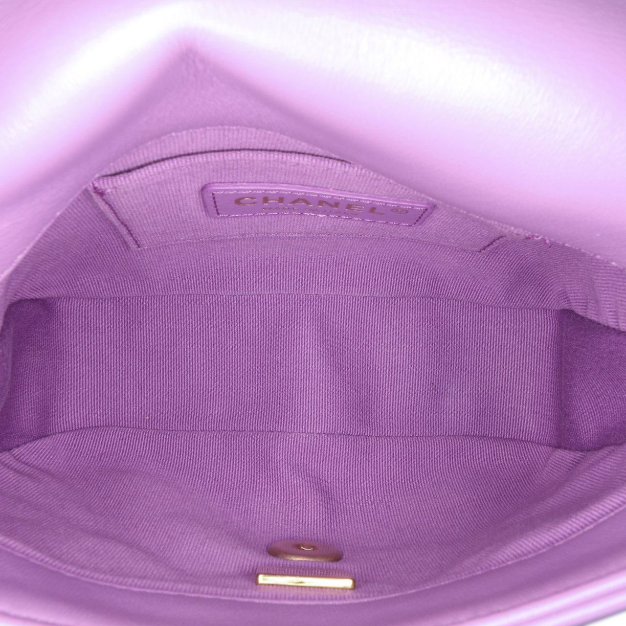 Chanel Mini Quilted Lambskin Candy Chain Flap Paars