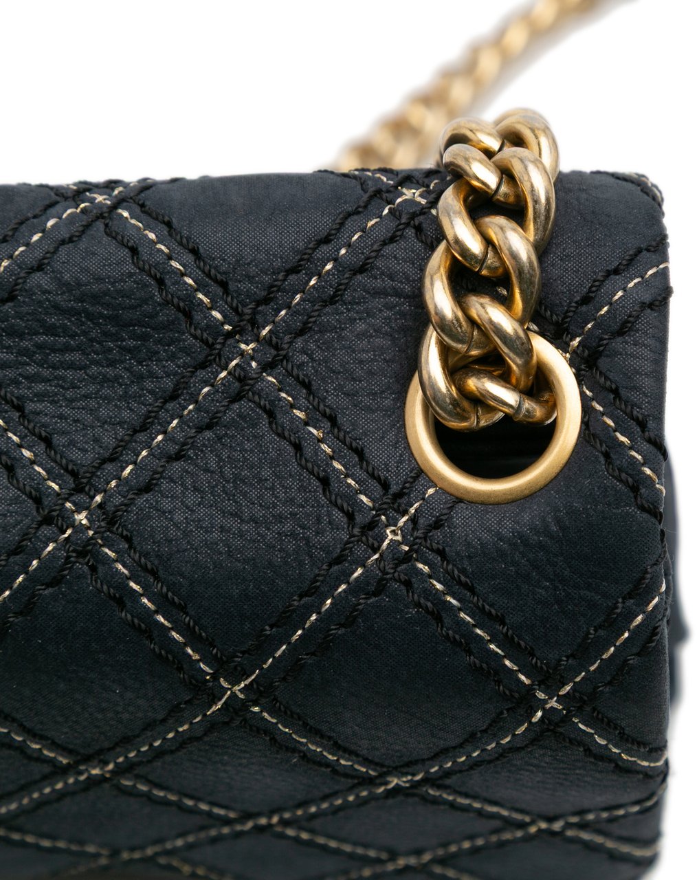 Chanel Medium Quilted Calfskin Triple Stitched Flap Blauw