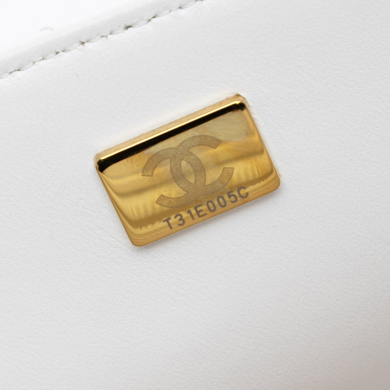 Chanel Mini Quilted Lambskin Coco Top Handle Bag Wit