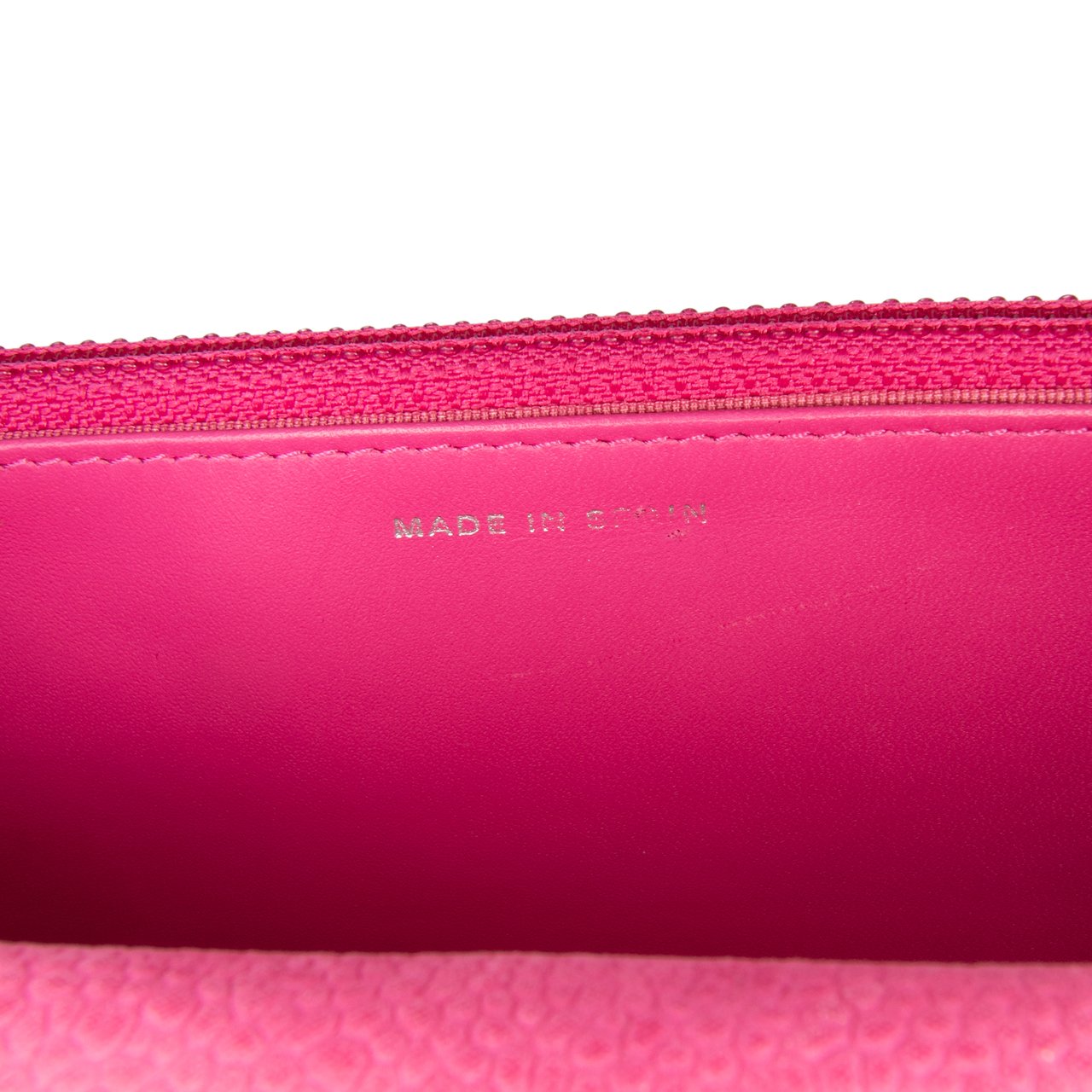 Chanel CC Caviar Wallet on Chain Roze