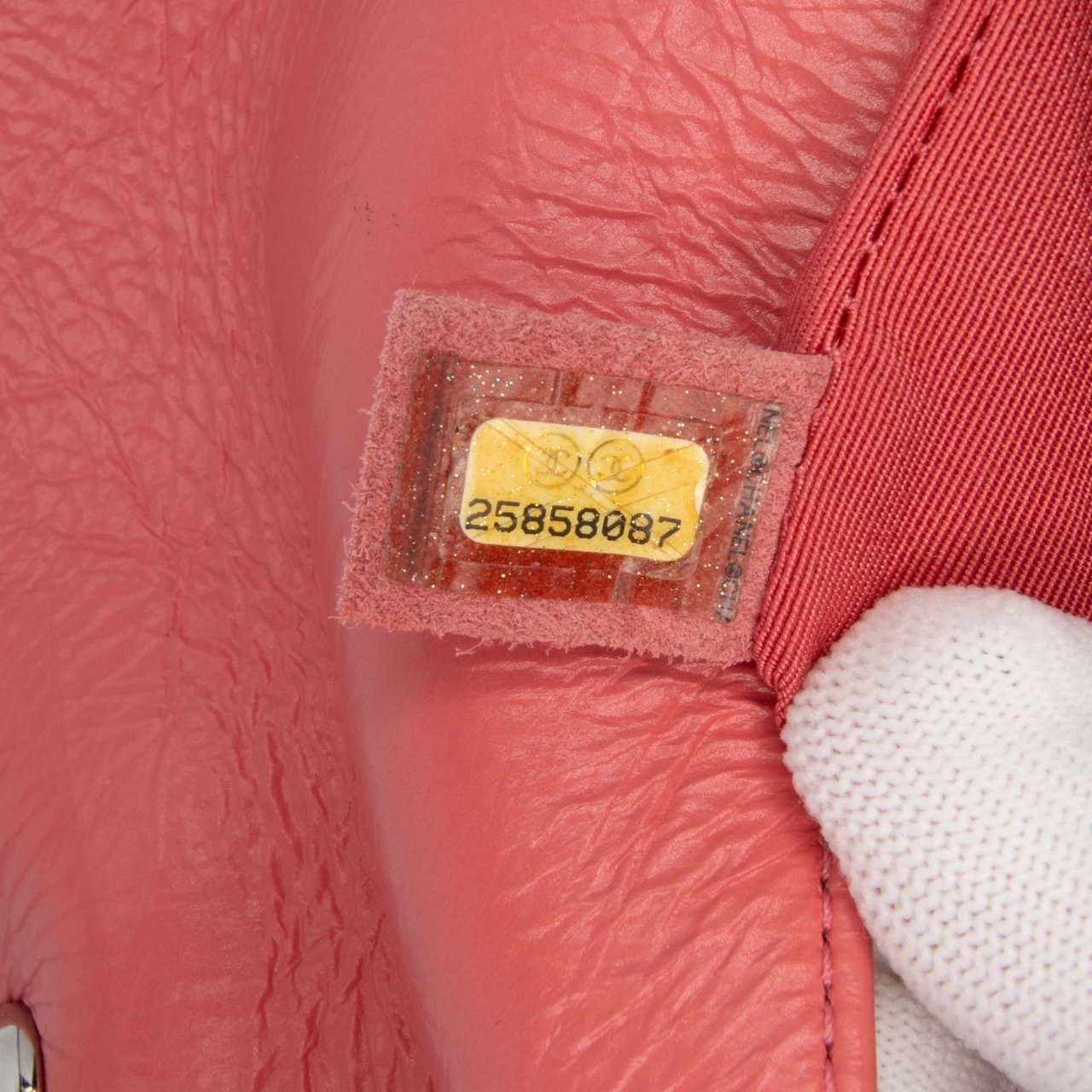 Chanel Crumpled Calfskin Bi Quilted Vintage Full Flap Roze