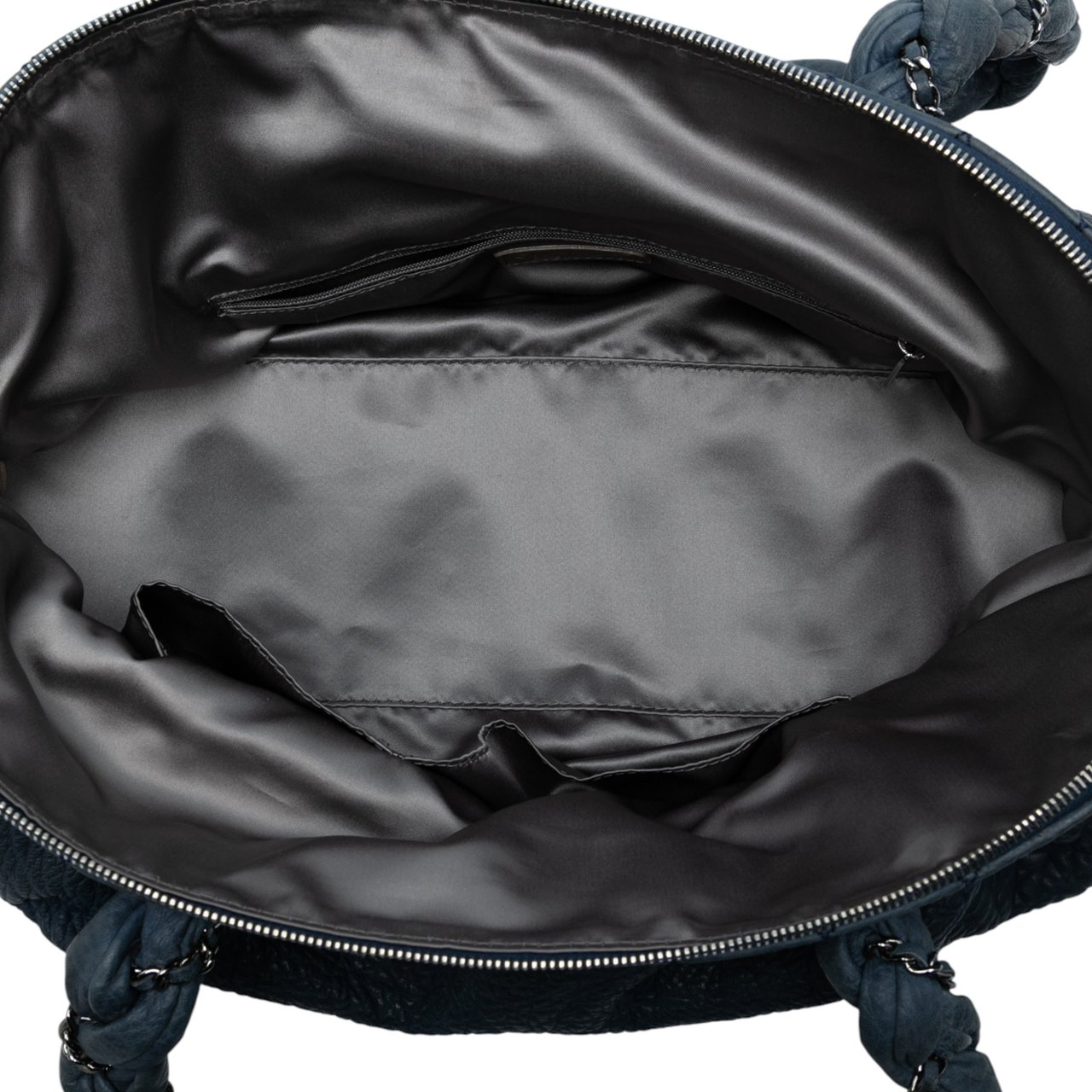 Chanel Calfskin Lady Braid Shoulder Bag Blauw