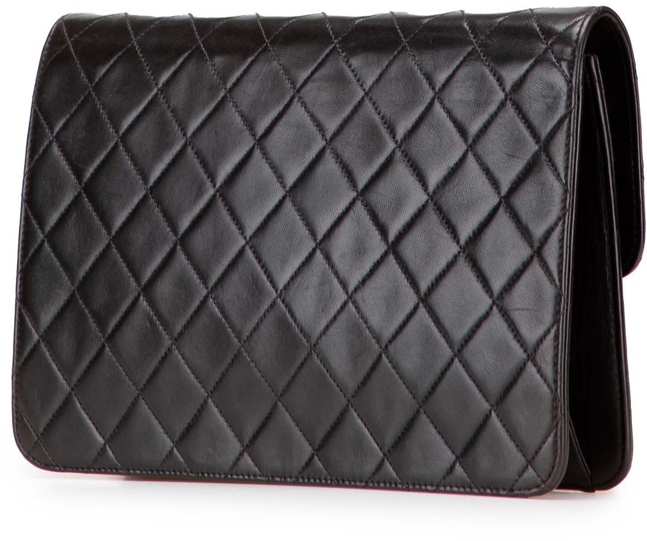 Chanel Medium CC Quilted Lambskin Single Flap Zwart