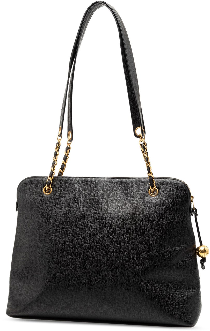 Chanel CC Caviar Shoulder Bag Zwart