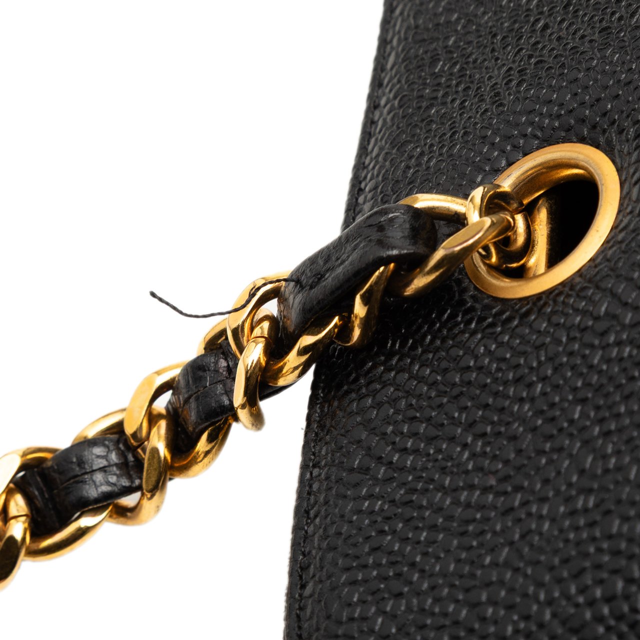 Chanel CC Caviar Shoulder Bag Zwart