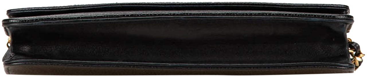 Chanel CC Caviar Wallet on Chain Zwart