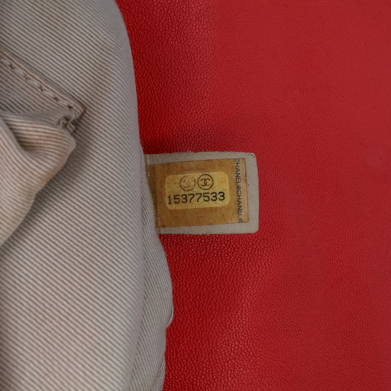 Chanel Maxi Washed Lambskin Chain Around Flap Rood