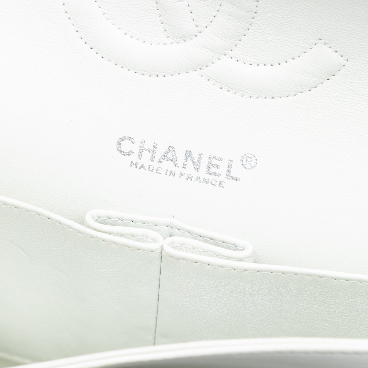 Chanel Medium Classic Lambskin Double Flap Wit