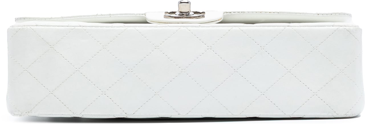 Chanel Medium Classic Lambskin Double Flap Wit