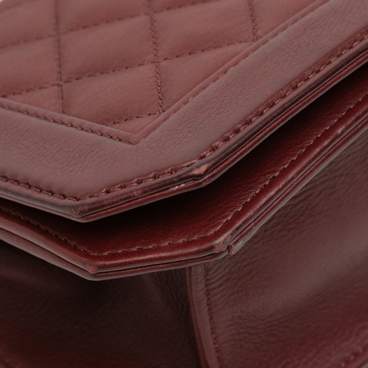 Chanel Small CC Quilted Calfskin Single Flap Rood