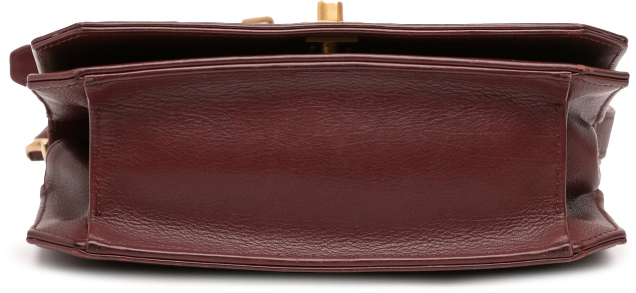 Chanel Small CC Quilted Calfskin Single Flap Rood