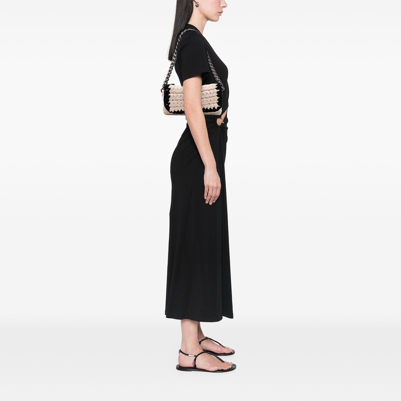 Chanel Neoprene Fancy Crochet Flap Wit