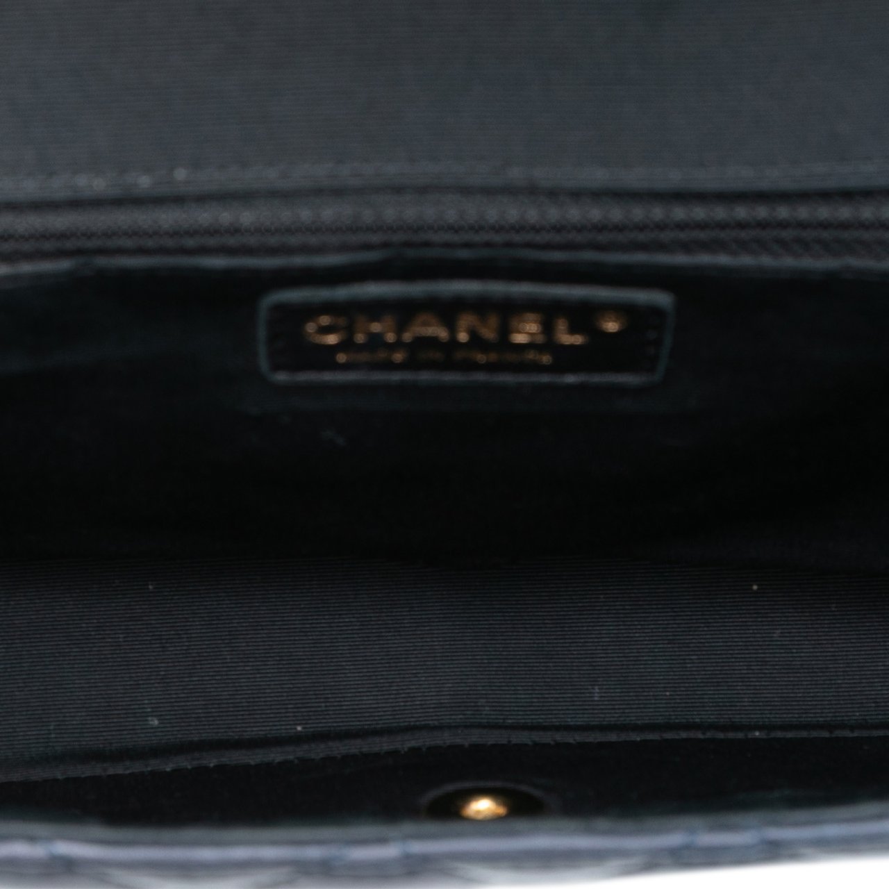 Chanel Large Bicolor Quilted Lambskin Elegant CC Flap Blauw