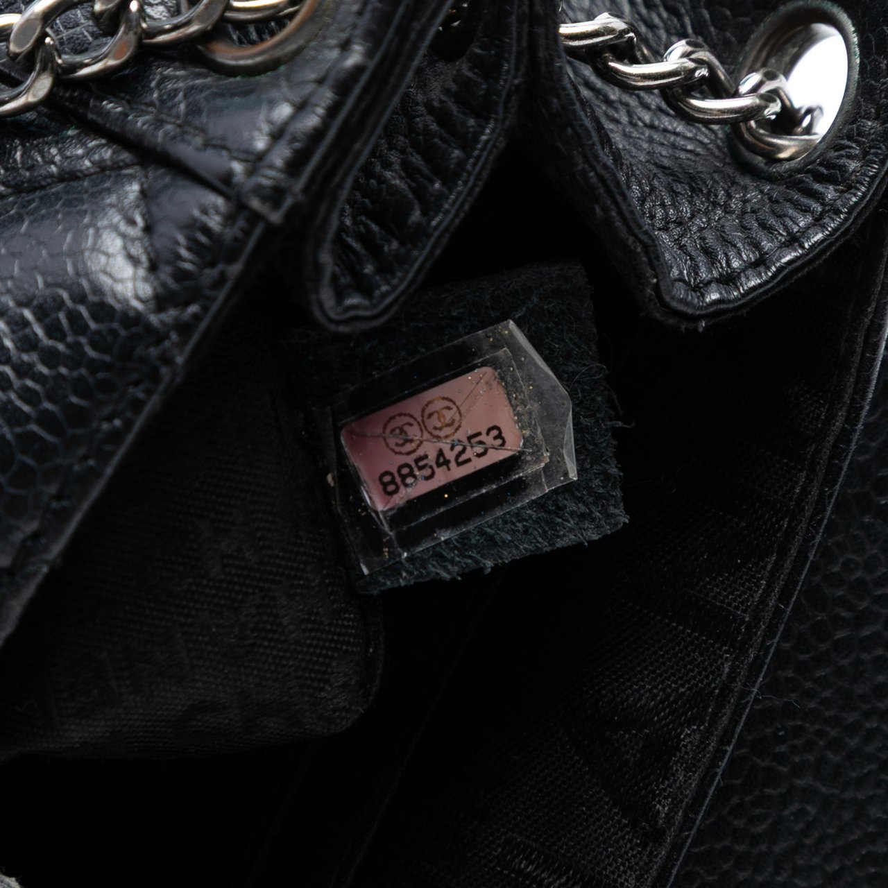 Chanel Mini Quilted Caviar Accordion Flap Zwart