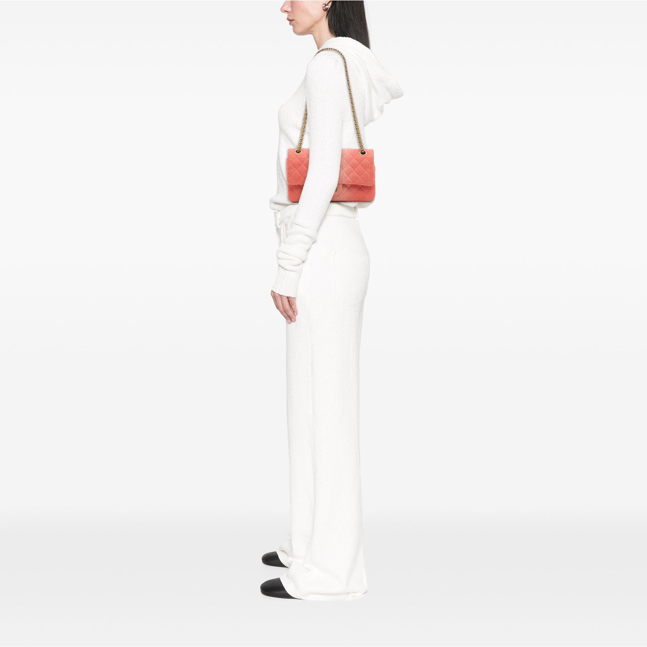 Chanel Reissue 2.55 Quilted Denim Ombre Double Flap 225 Oranje