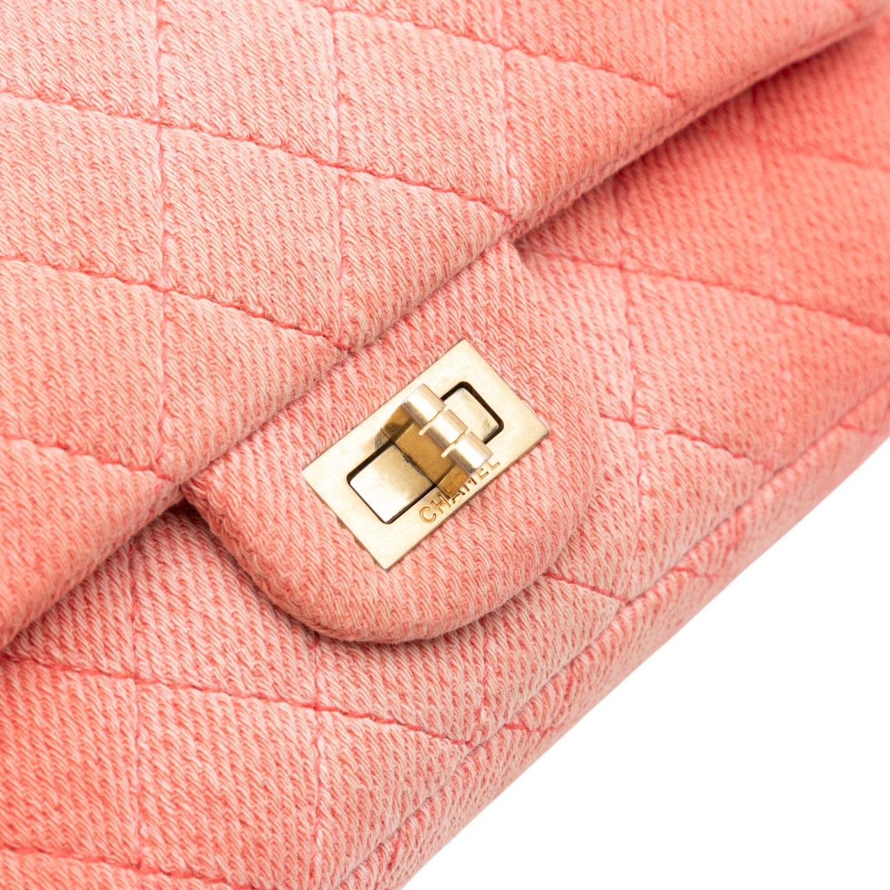 Chanel Reissue 2.55 Quilted Denim Ombre Double Flap 225 Oranje