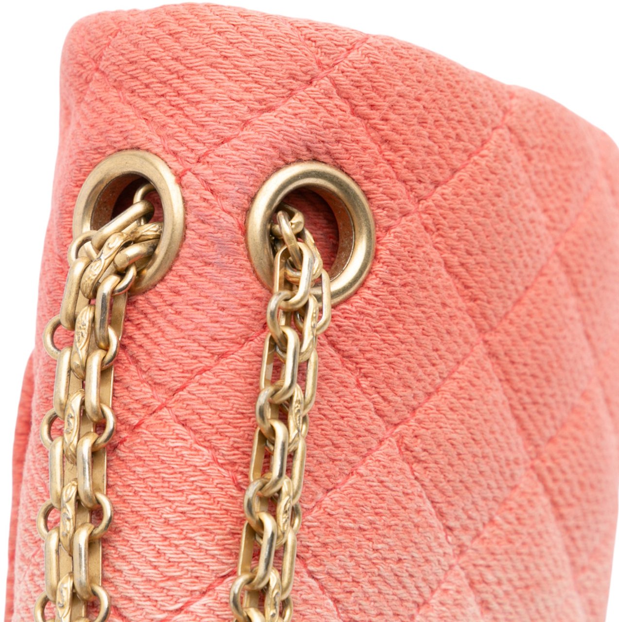 Chanel Reissue 2.55 Quilted Denim Ombre Double Flap 225 Oranje