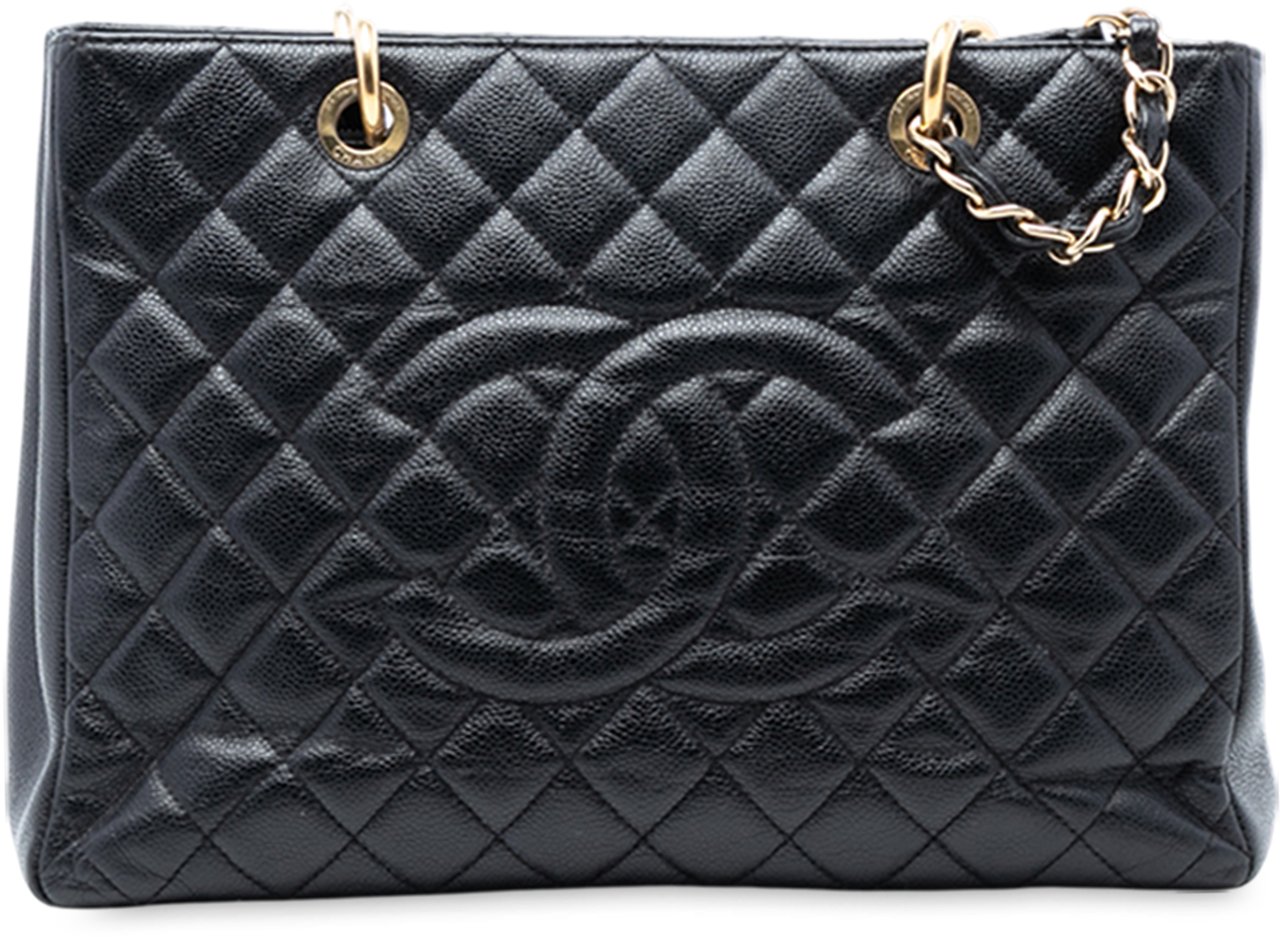 Chanel Caviar Grand Shopping Tote Zwart