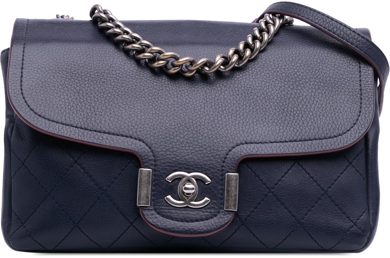 Chanel Paris-Greece Calfskin Archi Chic Flap Blauw