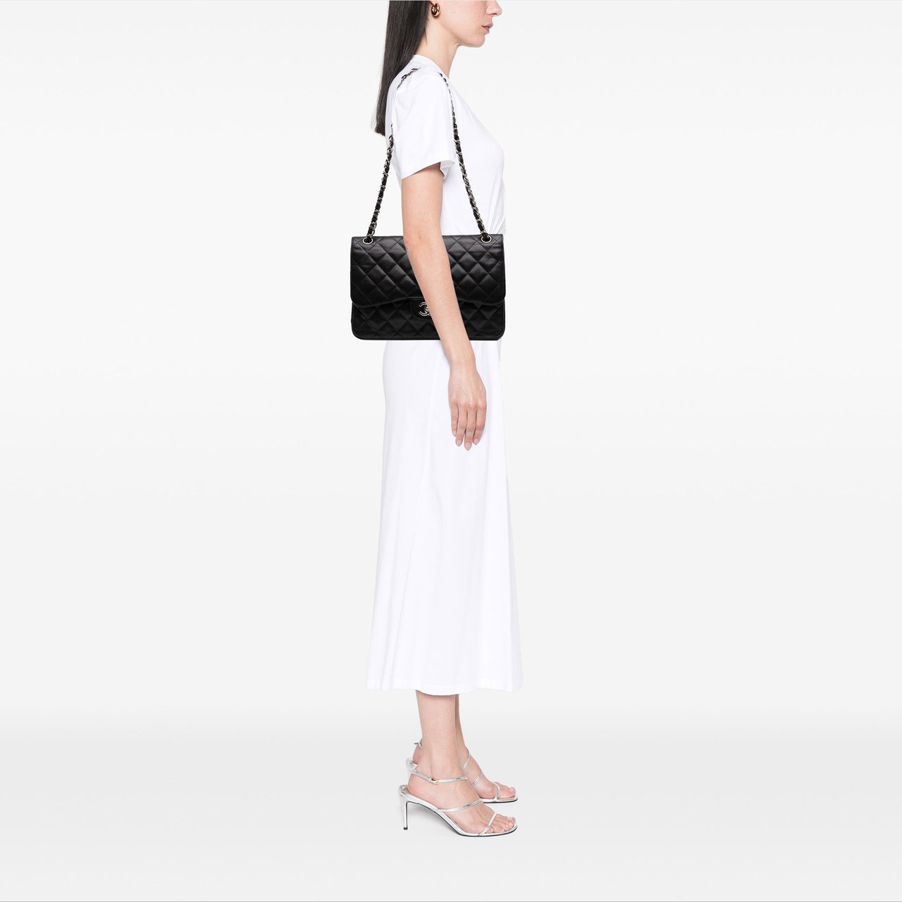 Chanel Jumbo Classic Caviar Double Flap Zwart