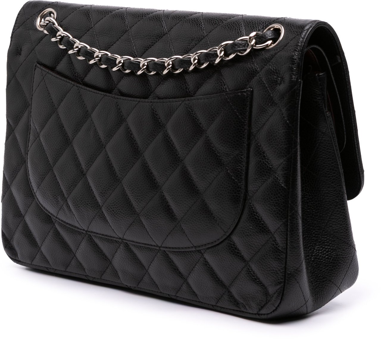 Chanel Jumbo Classic Caviar Double Flap Zwart