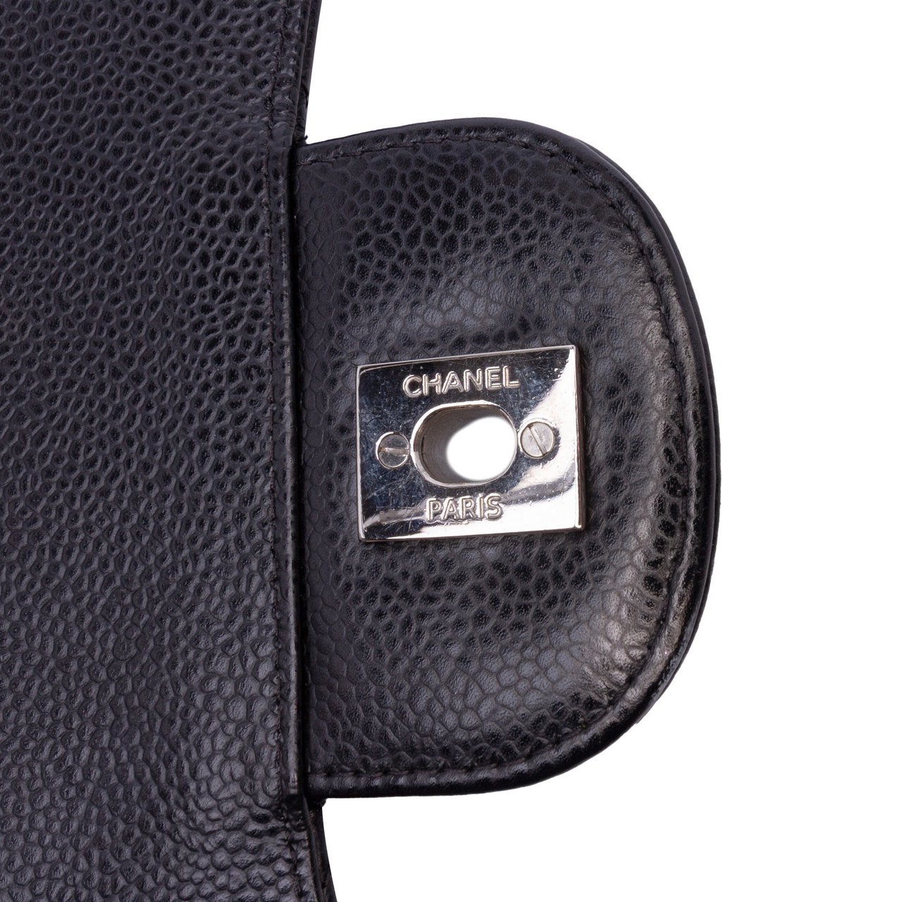 Chanel Jumbo Classic Caviar Double Flap Zwart
