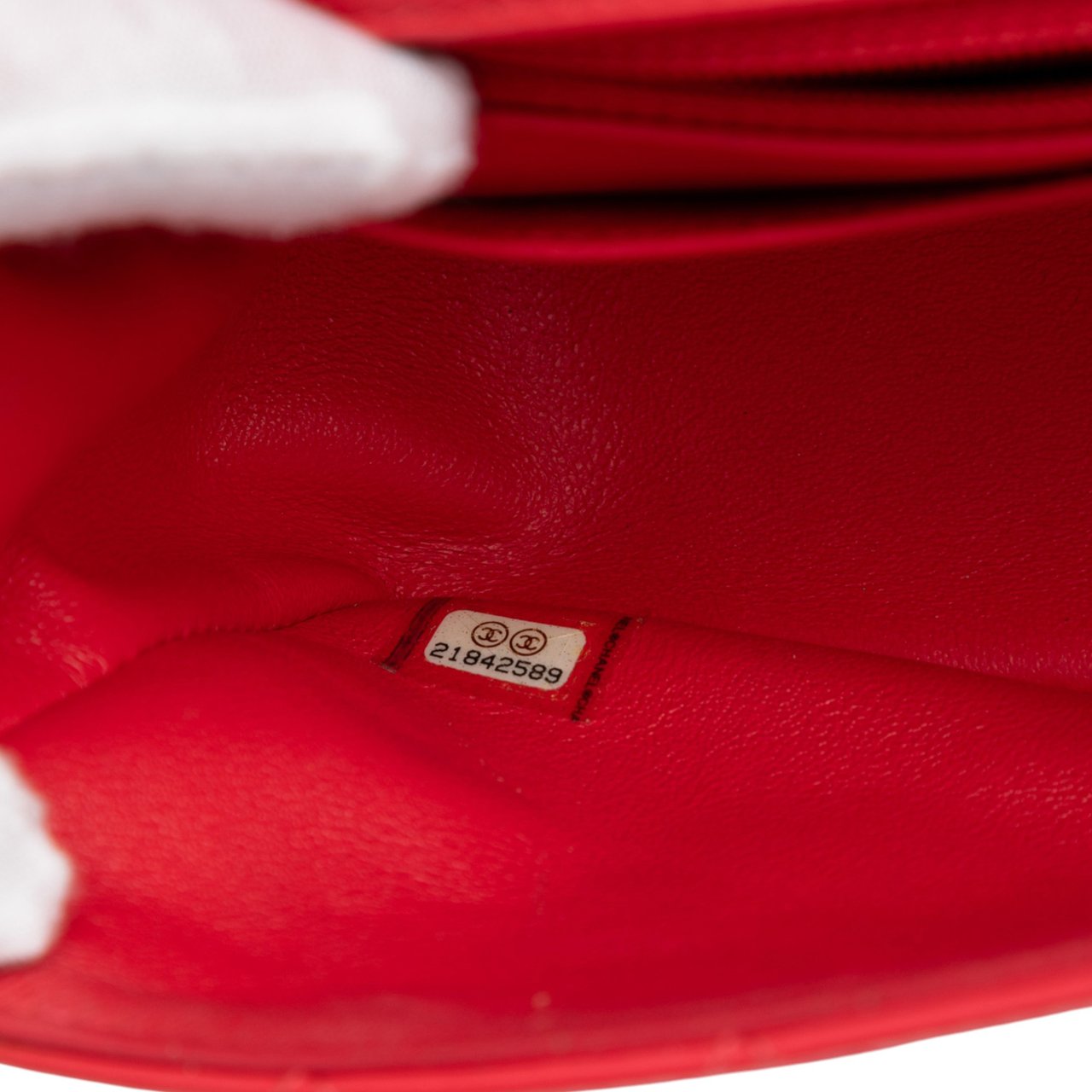 Chanel Mini Rectangular Classic Patent Single Flap Rood