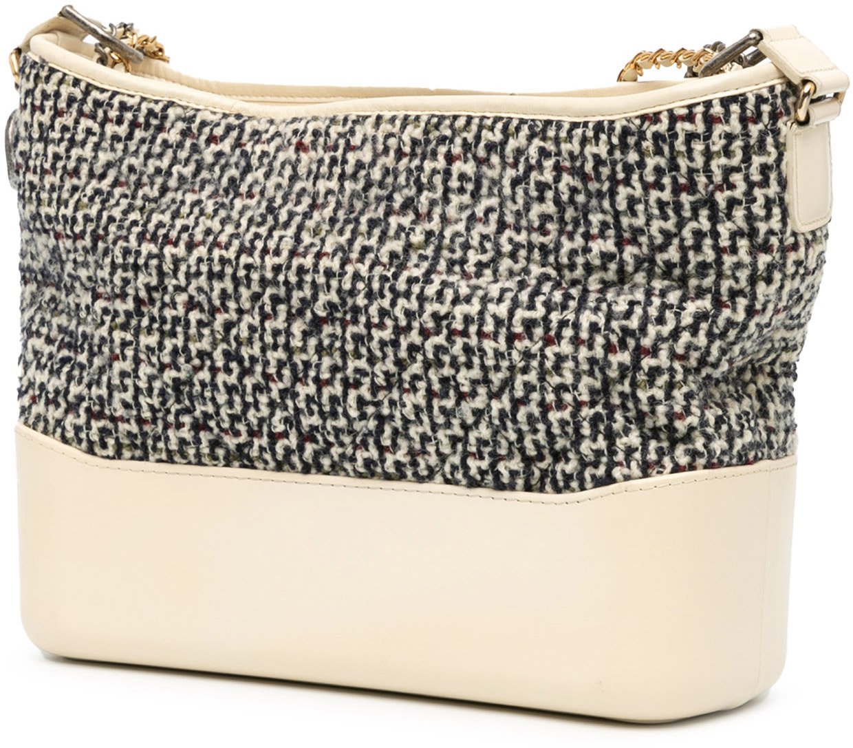Chanel Medium Tweed and Lambskin Gabrielle Crossbody Blauw