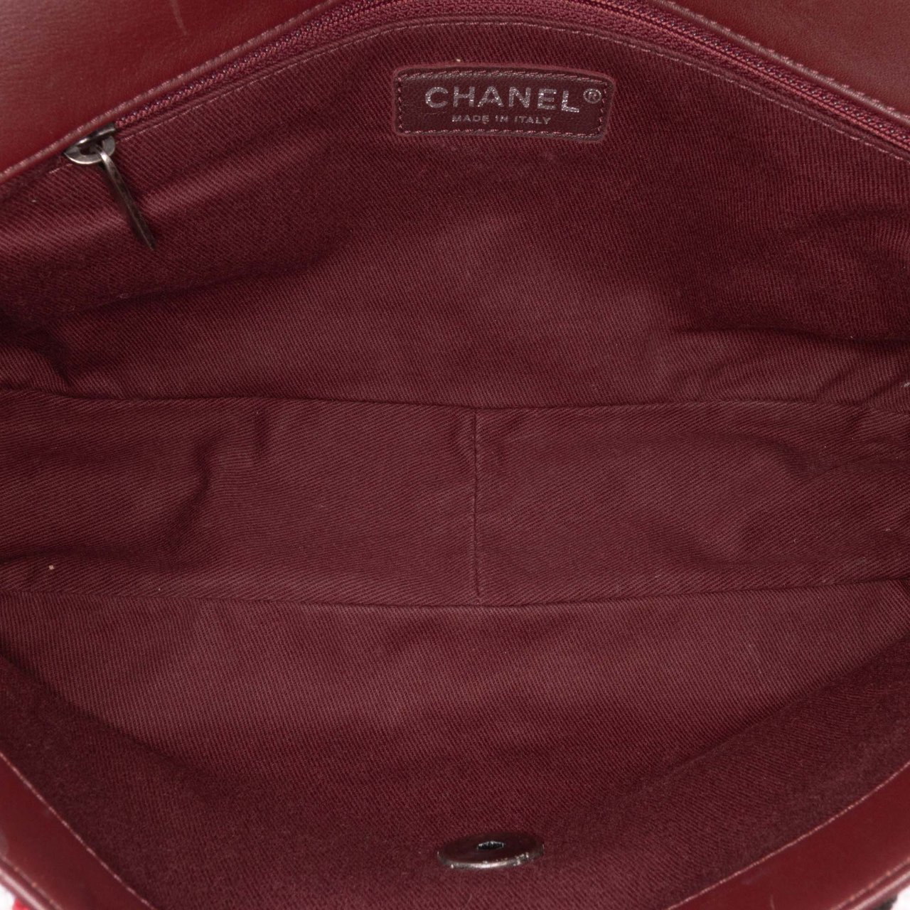 Chanel CC Canvas Stripe Flap Wit