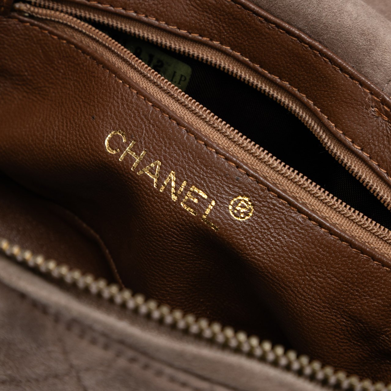 Chanel Quilted Suede Tassel Vanity Bag Bruin