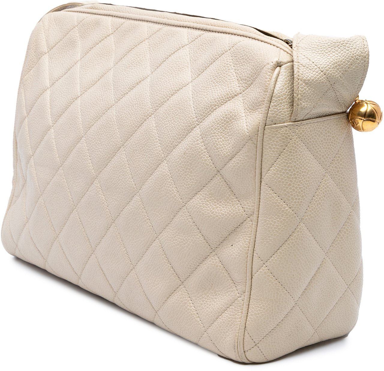 Chanel CC Quilted Caviar Crossbody Wit