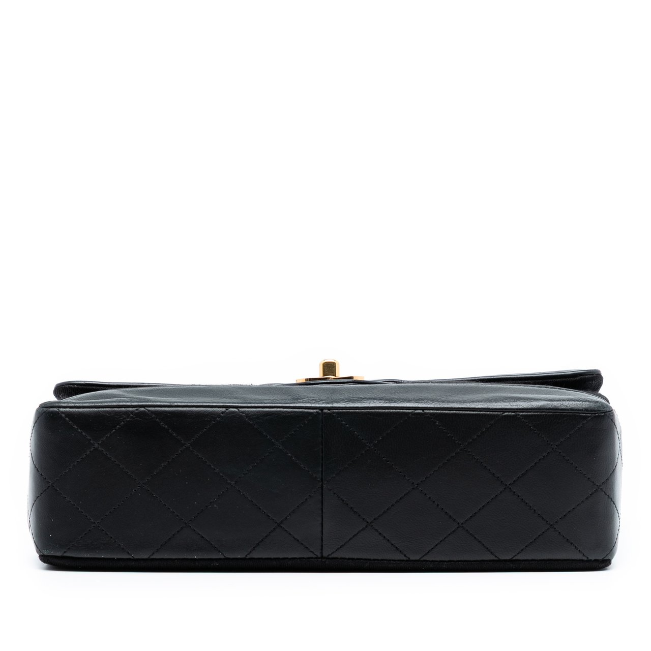 Chanel CC Quilted Jersey and Lambskin Flap Zwart