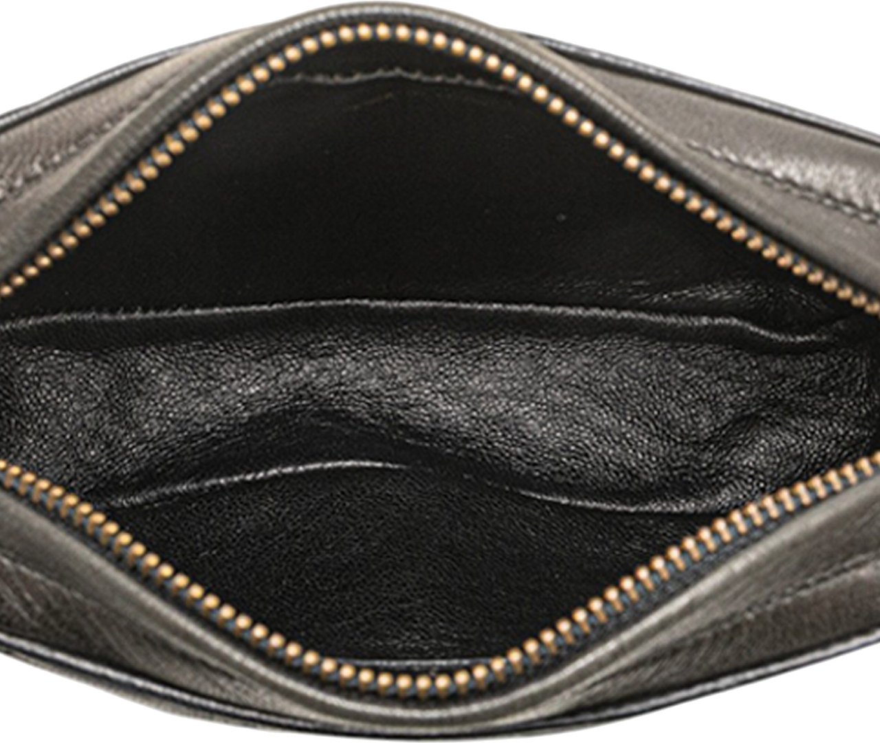 Chanel Quilted Lambskin Tassel Pouch Zwart