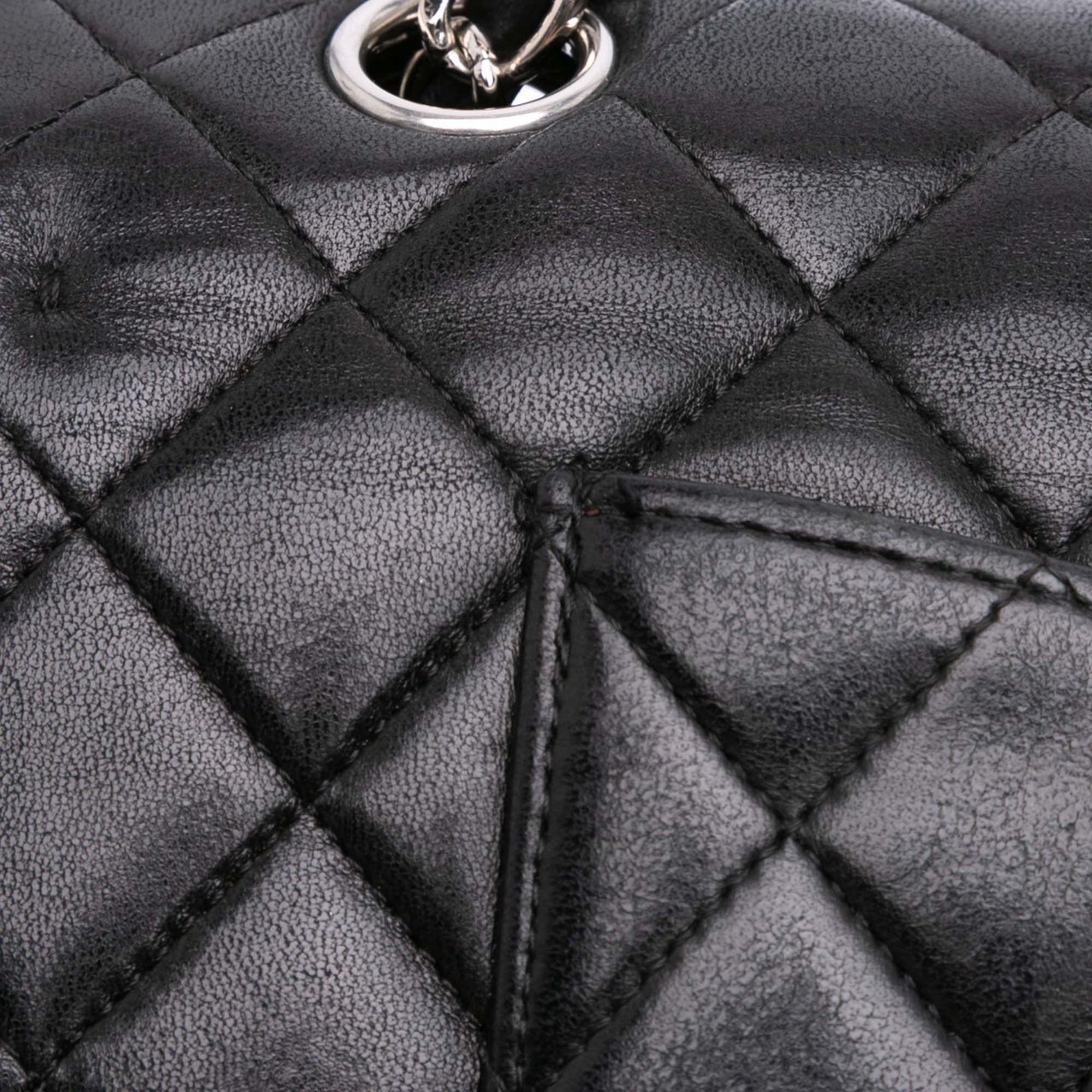 Chanel Medium Classic Lambskin Double Flap Zwart
