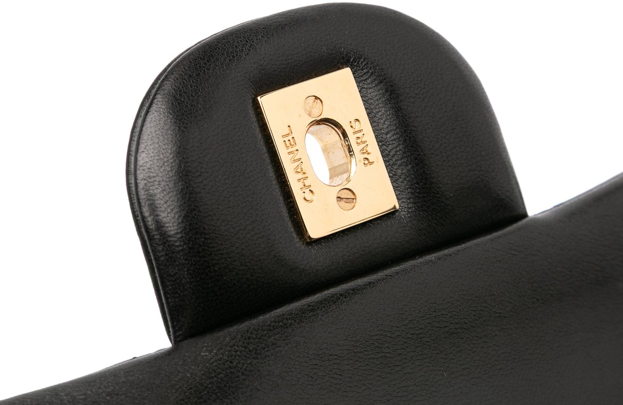 Chanel Jumbo Classic Lambskin Double Flap Zwart