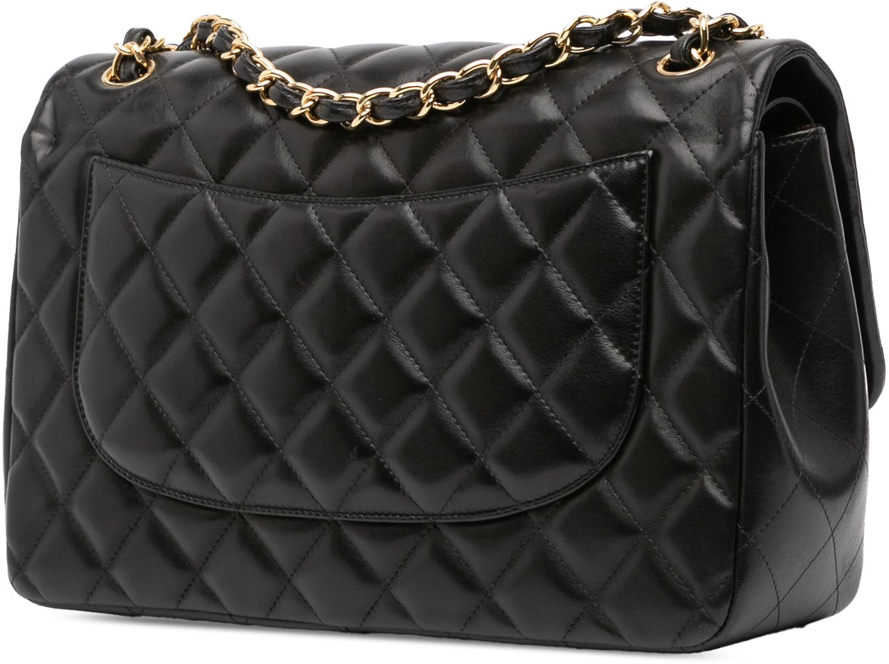 Chanel Jumbo Classic Lambskin Double Flap Zwart