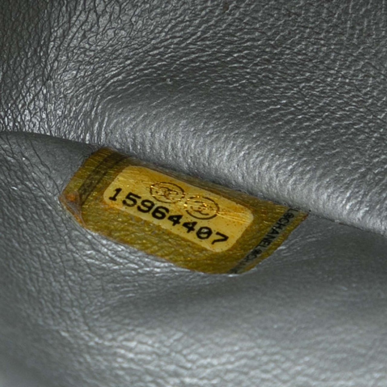 Chanel Medium Classic Iridescent Lambskin Double Flap Zilver