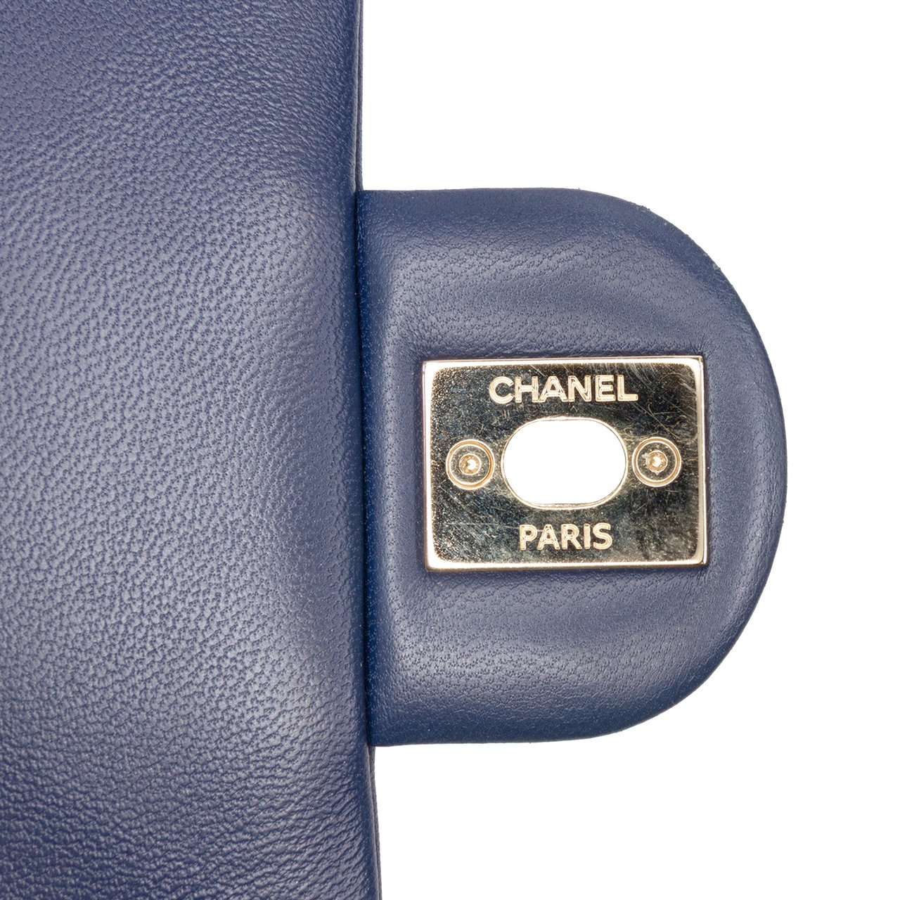 Chanel Small Lambskin Elegant Chain Single Flap Blauw
