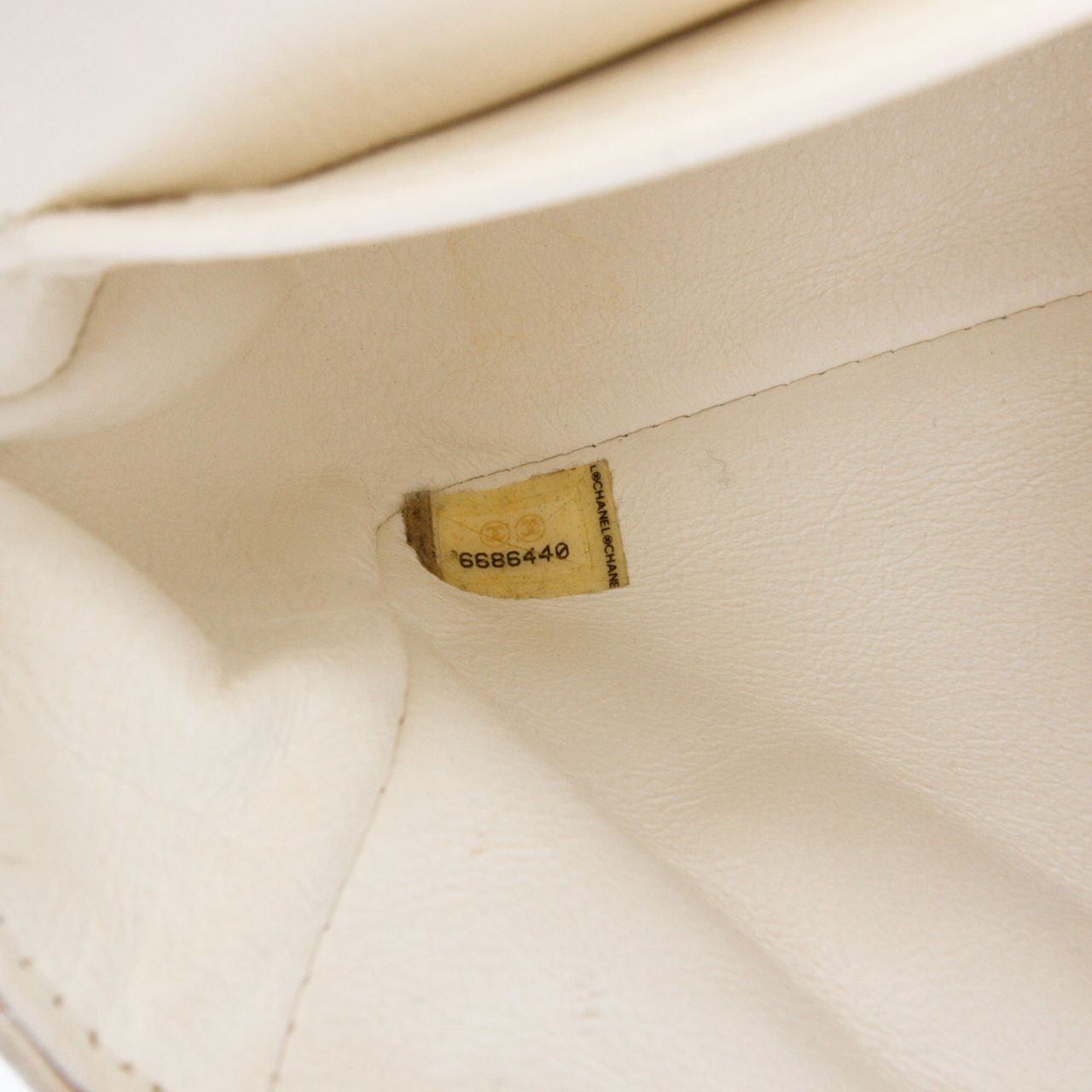 Chanel Mini Rectangular Classic Iridescent Lambskin Single Flap Wit