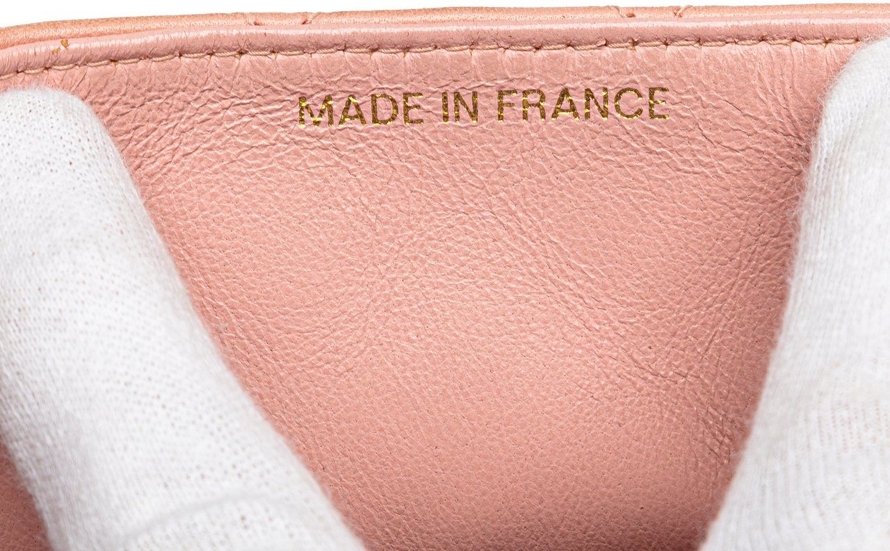 Chanel Mini Square Classic Lambskin Single Flap Roze
